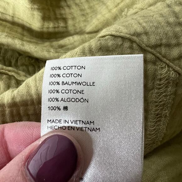 We The Free Lucy Solid SwingTop in Desert Yellow Gauze Size XS Boho Lagenlook - Picture 10 of 10